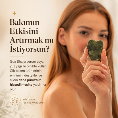 Velissa™ Gua Sha Yüz Masaj Taşı 2'li Set