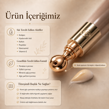Velissa™ Titreşim Masajlı Göz Altı Bakım Kremi